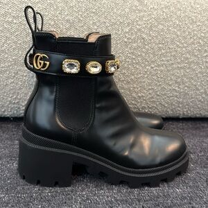 Gucci Trip Bootie with Jewels